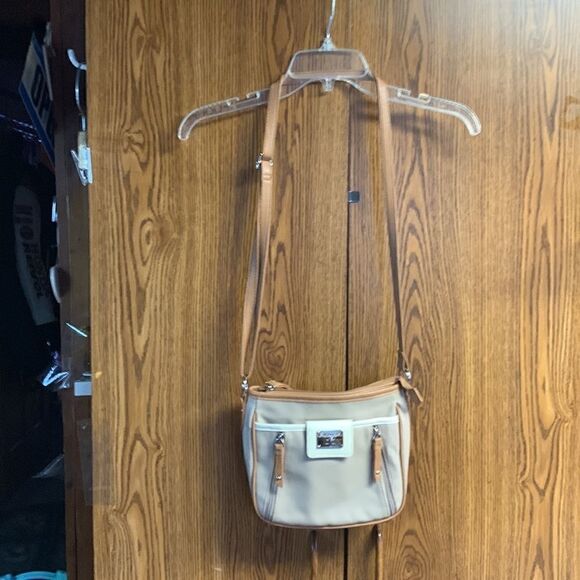 š„5/20š„RosettiāMediumāShoulderābagĀ TanāCreamāandābeige - Picture 2 of 12